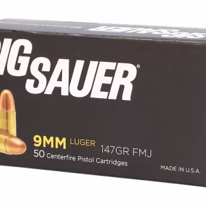 sig sauer elite performance 9mm luger ammo 147 grain full metal jacket