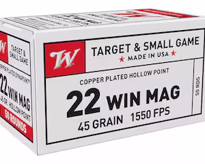 winchester dynapoint 22 winchester magnum rimfire (wmr) ammo 45 grain plated hollow point