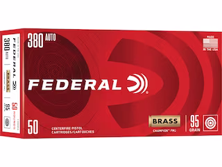 federal champion 380 acp ammo 95 grain full metal jacket federal champion 380 acp ammo 95 grain full metal jacket