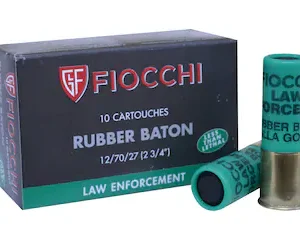 fiocchi less lethal 12 gauge rubber slug 2 3/4" 4.75 gram