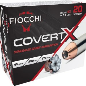 fiocchi covertx 45 acp ammo 230 grain jacketed hollow point