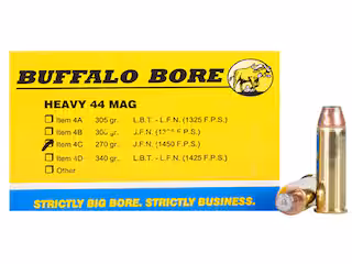 buffalo bore 44 remington magnum ammo 270 grain jacketed flat nose buffalo bore 44 remington magnum ammo 270 grain jacketed flat nose