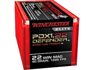 winchester pdx1 defender 22 winchester magnum rimfire (wmr) ammo 40 grain jacketed hollow point winchester pdx1 defender 22 winchester magnum rimfire (wmr) ammo 40 grain jacketed hollow point