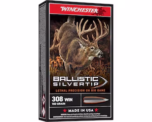 winchester ballistic silvertip 308 winchester ammo 150 grain polymer tip box of 20