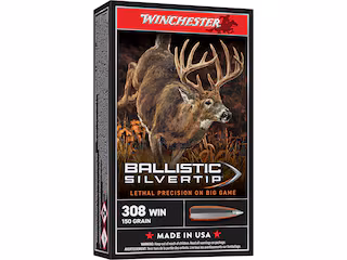 winchester ballistic silvertip 308 winchester ammo 150 grain polymer tip box of 20 winchester ballistic silvertip 308 winchester ammo 150 grain polymer tip box of 20
