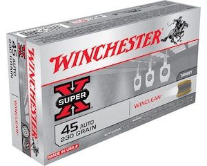 winchester super x winclean 45 acp ammo 230 grain full metal jacket