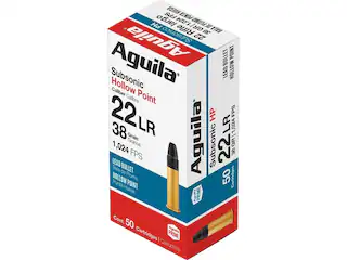 aguila subsonic 22lr ammo 38 grain lead hollow point aguila subsonic 22lr ammo 38 grain lead hollow point
