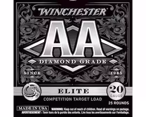 winchester aa diamond grade 20 gauge copper plated lead ammo