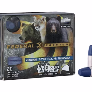 federal premium syntech solid core 9mm luger +p ammo 147 grain federal tsj total synthetic jacket (tsj)