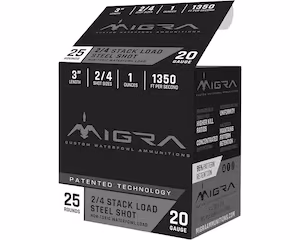 migra steel waterfowl 20 gauge steel ammo
