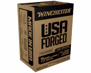 winchester usa forged steel case 9mm luger ammo 115 grain full metal jacket