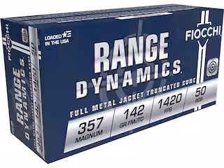 fiocchi range dynamics 357 magnum ammo 142 grain full metal jacket fiocchi range dynamics 357 magnum ammo 142 grain full metal jacket
