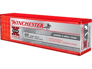 winchester hyper speed 22lr ammo 40 grain plated lead hollow point winchester hyper speed 22lr ammo 40 grain plated lead hollow point