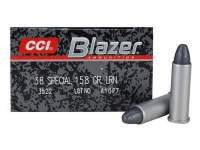 cci 38 special case blazer 3522 158 grain lead round nose case of 1000 rounds