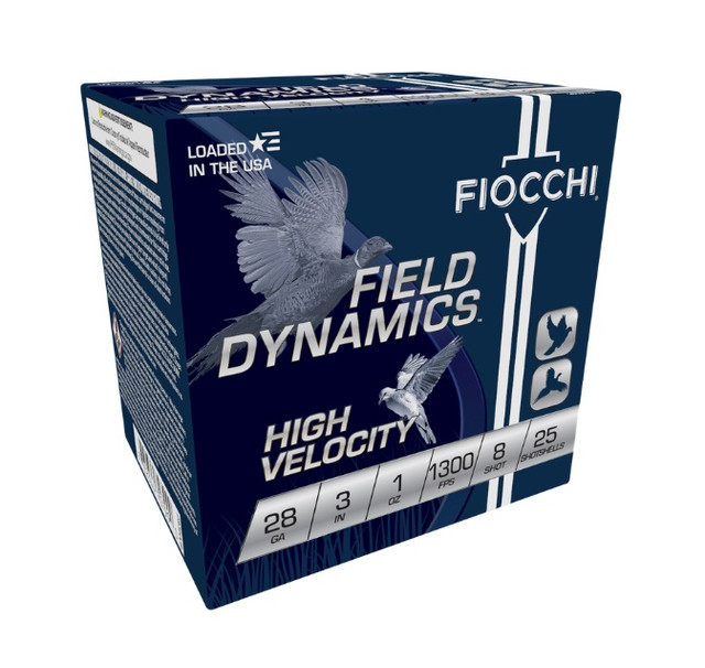 fiocchi 28 gauge ammunition fi283hv8 3" #8 chilled lead shot 1 oz 1300 fps 250 rounds fiocchi 28 gauge ammunition fi283hv8 3" #8 chilled lead shot 1 oz 1300 fps 250 rounds