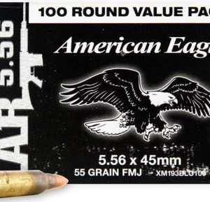 federal 5.56x45mm nato ammunition xm193blc100 55 grain full metal jacket case of 500 rounds