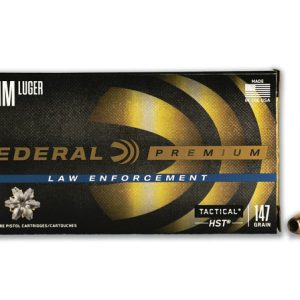 federal 9mm hst tactical p9hst2 147 grain jacketed hollow point case 1000 rounds