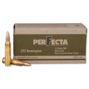 perfecta 223 rem ammunition pf223000d 55 grain full metal jacket 1000 rounds