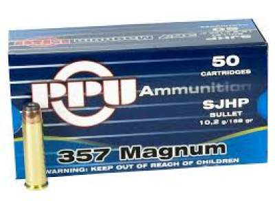 prvi ppu 357 mag ammunition ppr35case of 158 grain semi jacketed hollow point case of 500 rounds prvi ppu 357 mag ammunition ppr35case of 158 grain semi jacketed hollow point case of 500 rounds
