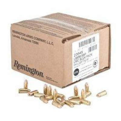 remington 9mm bulk pack l9mm3bp 115 gr fmj 1000 rounds remington 9mm bulk pack l9mm3bp 115 gr fmj 1000 rounds