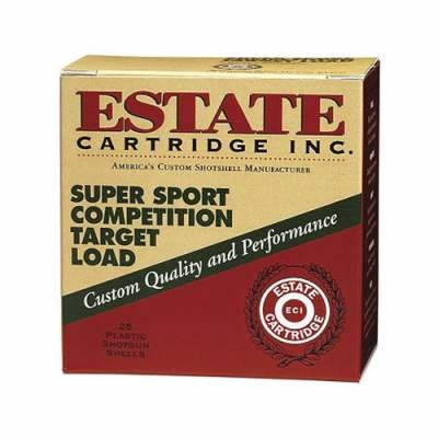 estate 28 gauge ammunition super sport target ss2875 2 3/4" 7.5 shot 3/4oz 1200fps case of 250 rounds estate 28 gauge ammunition super sport target ss2875 2 3/4" 7.5 shot 3/4oz 1200fps case of 250 rounds