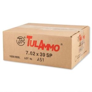 tula 7.62x39mm 154 gr soft point case 1000 rounds