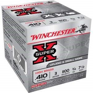 Winchester 410 Bore Super-X X413H7 3" 3/4 oz #7-1/2 Shot 1100FPS CASE 250 rounds