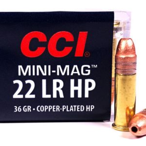 cci 22lr ammunition mini mag 0031 36 grain hollow point case of 5000 rounds