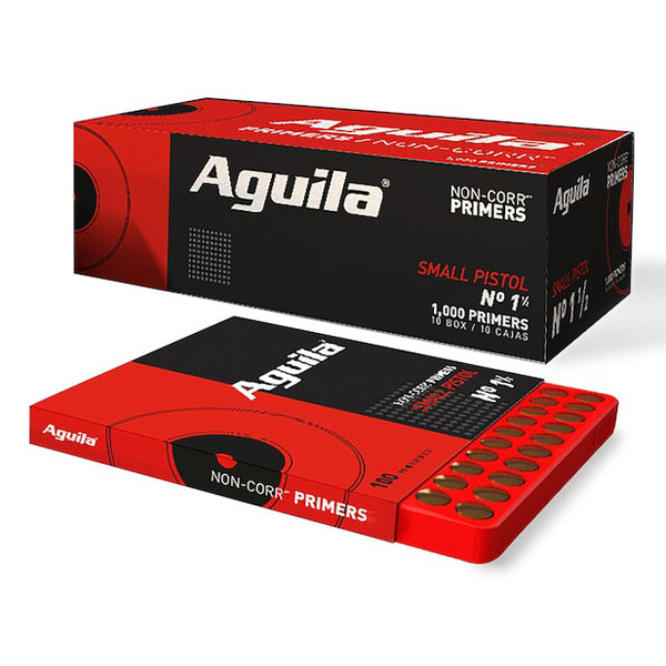 aguila small pistol primers #1 1/2 aguila small pistol primers #1 1/2