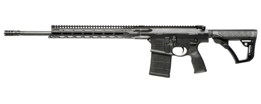 daniel defense dd5 v5 semi automatic rifle 6.5 creedmoor 20" black threaded barrel black frame black adjustable stock daniel defense dd5 v5 semi automatic rifle 6.5 creedmoor 20" black threaded barrel black frame black adjustable stock