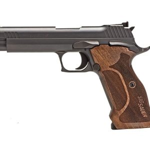 sig sauer p210 target 9mm luger pistol 5" barrel 8+1 round nitron slide walnut grip nitron frame